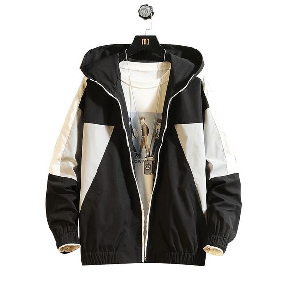 

2020 Spring Autumn Sport Outdoor Black White Jacket Men'S Streetwear Bomber Clothes Plus Asian Size M-5XL MN003, Black;brown