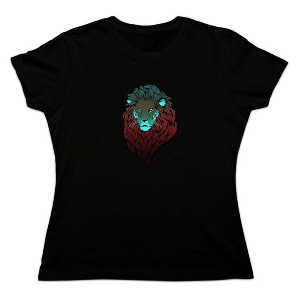 

lion in the dark women's novelty t-shirt adults casual tee shirt