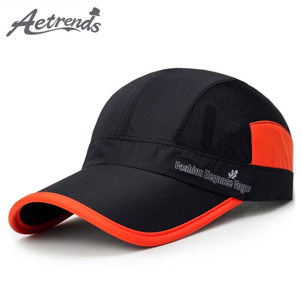 

aetrends] 2020 new summer breathable mesh baseball cap men or women outdoor sport snapback hats bone z-6307, Blue;gray