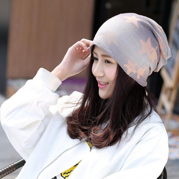 

beanie/skull caps korean version cap five - pointed star four seasons general fashion leisure 2021 women skullies & beanies, Blue;gray