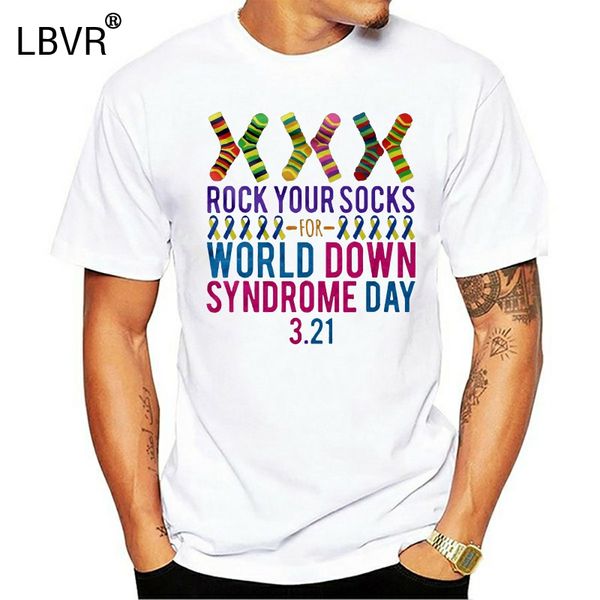 

rock your socks for world down syndrome day half sleeve t shirt
