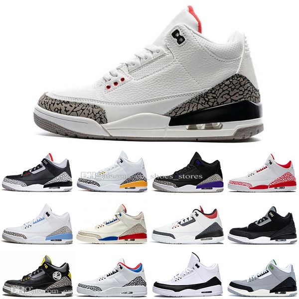 

3 white cement unc mocha mens basketball shoes katrina animal instinct denim fire red laser orange men sports designer trainers sneakers