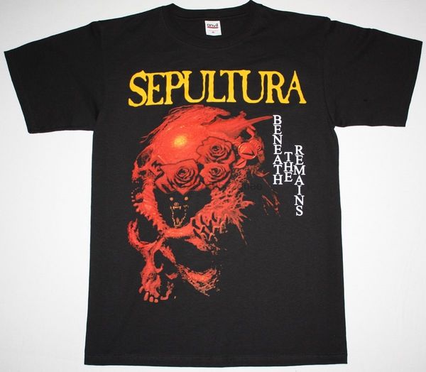 

sepultura beneath the remains soulfly cavalera death metal new black t shirt loose cotton t shirts for men cool t shirts