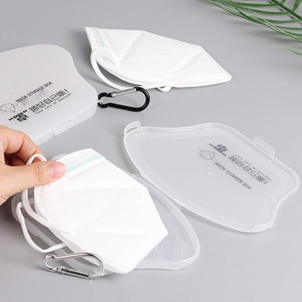 

40@ portable face masks organizer dustproof and moisture-proof cover holder mask storage seal box household accessories
