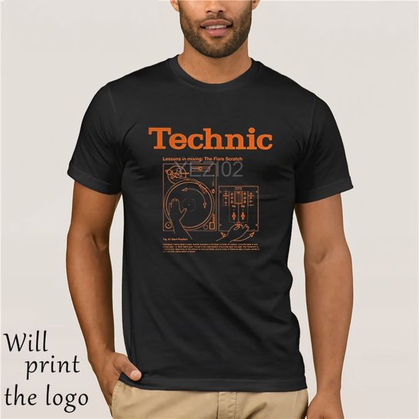 

technic lezioni di miscelazione camicia-grandi doni per mixer dj hip hop abbigliamento in cotone manica corta t-shirt
