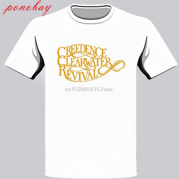 

new creedence clearwater revival logo rock legend men white t-shirt size s-3xl(1