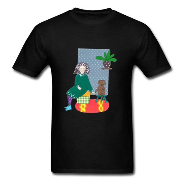 

t shirt clothing shirt men tshirts fashionable girl and her teddy bear fitted labor day round neck 100% cotton fabric tee