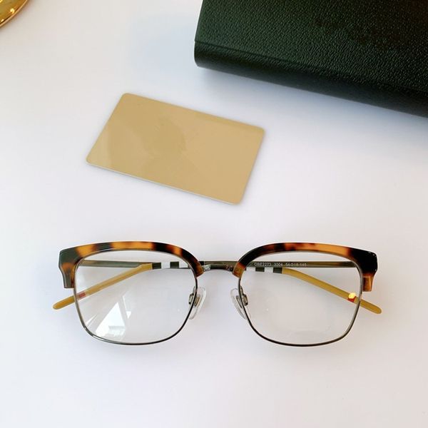 Neues Retro-Vintage BE2273 Unisex-Augenbrauen-Brillengestell 54-18-145 Importierte Planke + Metall für Myopie/Presbyopie Brillen-Komplettset-Box