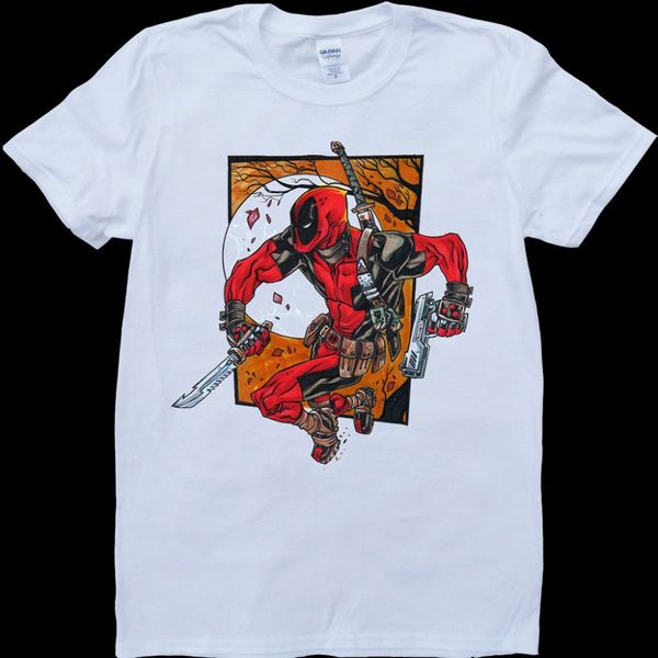 

2019 summer cotton deadpool comic men's white, custom made t-shirt t shirt