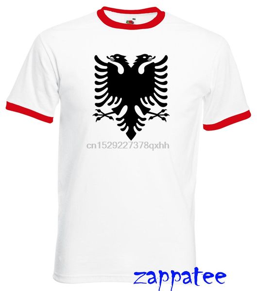 

албания t shirt - fotl ringer албанский флаг tee