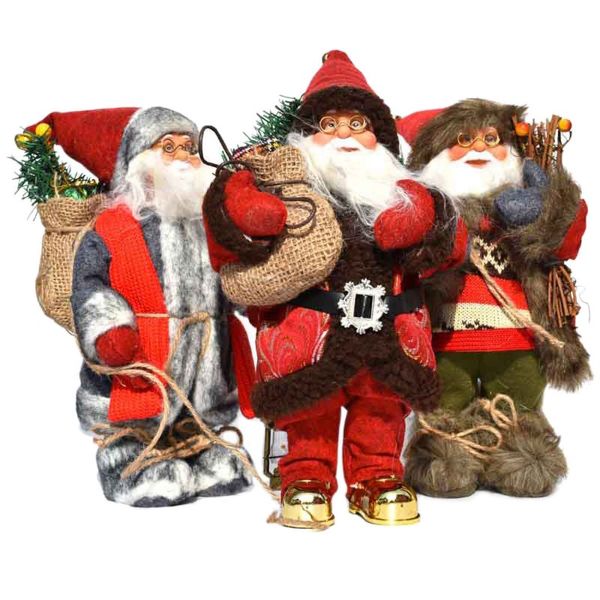 

2020 christmas santa doll big size santa claus toys christmas plush doll decorations gift for kids xmas tree ornament