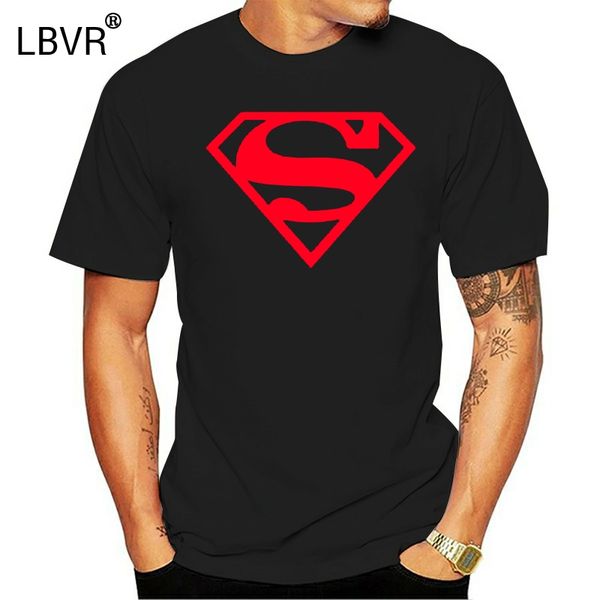 

t shirt men funny comics superboy logo t-shirt