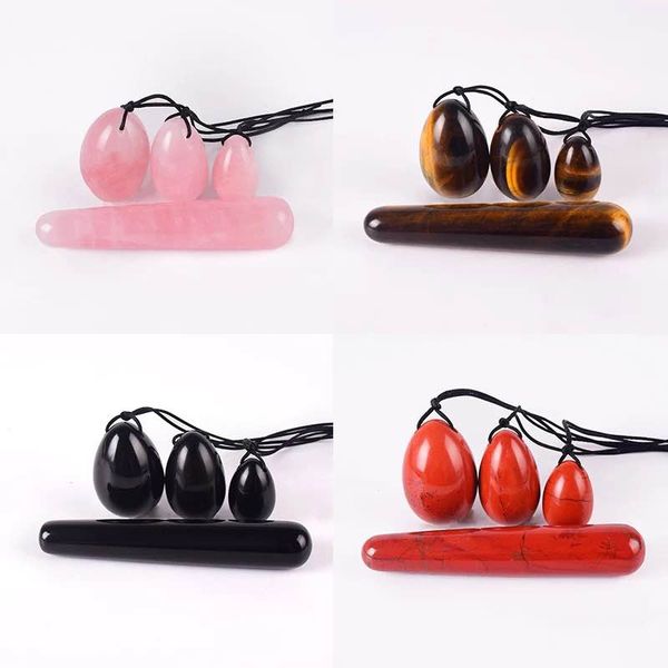 

with quartz care massage egg yoni yoni floor 100% natural tool set jade kegel wand pelvic 4pc muscle vaginal health exercise rose vqqox