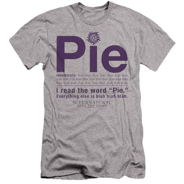 

supernatural pie slim fit t shirt