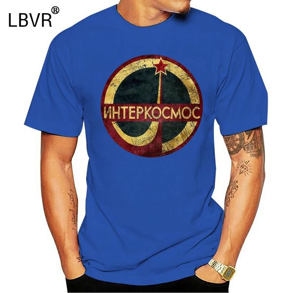 

man t-shirt interkosmos grayyyy97170p t-shirt 100% premium cotton soviet gift present