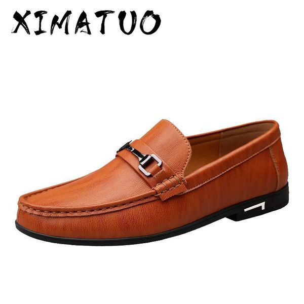 

new men shoes casual light breathable genuine leather shoes men flat loafers slip-on soft moccasins driving summer, Black