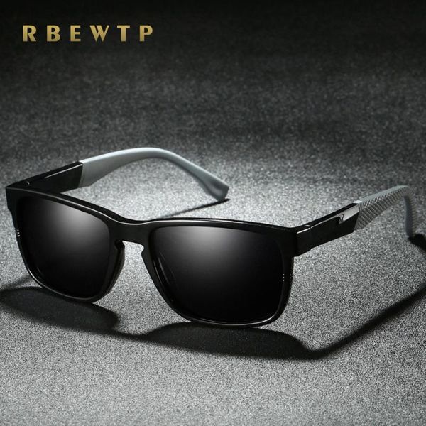 

rbewtp new square driver men sunglasses polarized coating mirror tr90 frame spring leg eyewear aviation sun glasses for women, White;black