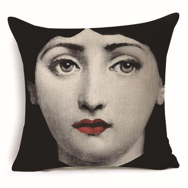 

cotton linen throw pillow case square cover home seven patterns