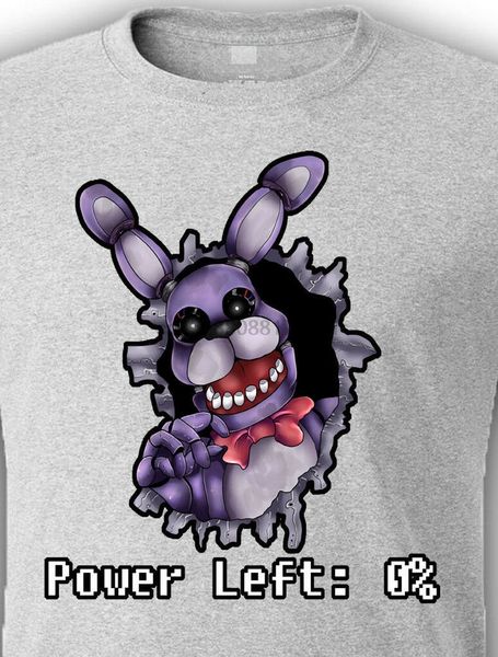 

bonnie fnaf mens t-shirt tee five nights horror at freddys 2 3 video game gift