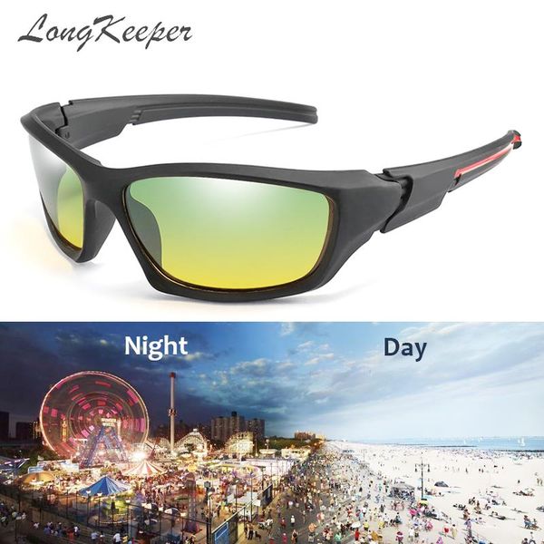 

sunglasses longkeeper driver at night vision day glasses for driving polarized lenses women men sport goggles gafas, White;black
