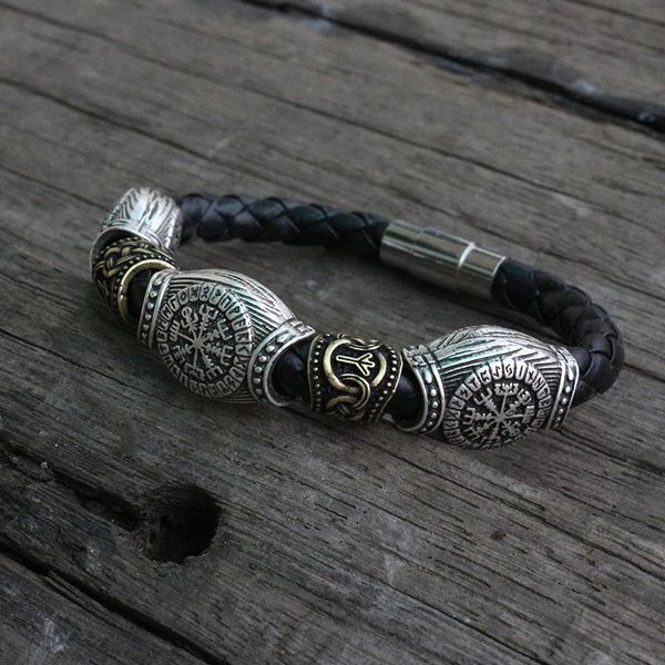 

1шт викинга мужчин браслет, Black