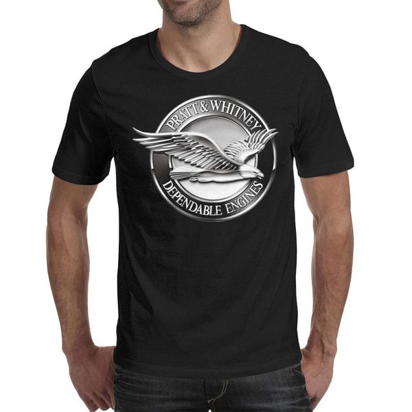 

m.stra мужчины pratt-и-уитни-logo- хлопка с коротким рукавом футболки