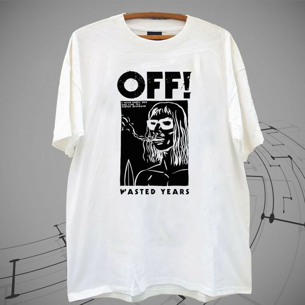 

new off surfer boyfriend hardcore punk white t shirt tee xs-2xl