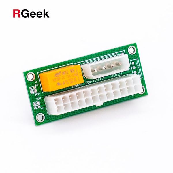 

2020 add2psu ver004 atx 24pin to molex 4pin dual psu power supply sync starter extender cable card for btc miner machine