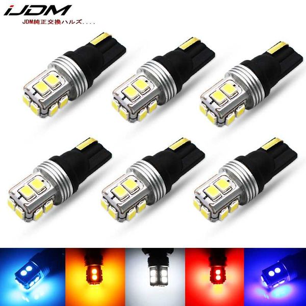 

6pcs t10 led canbus w5w 168 194 clearance parking lights for w211 w221 w220 w163 w164 w203 c e slk glk cls 12v 24v