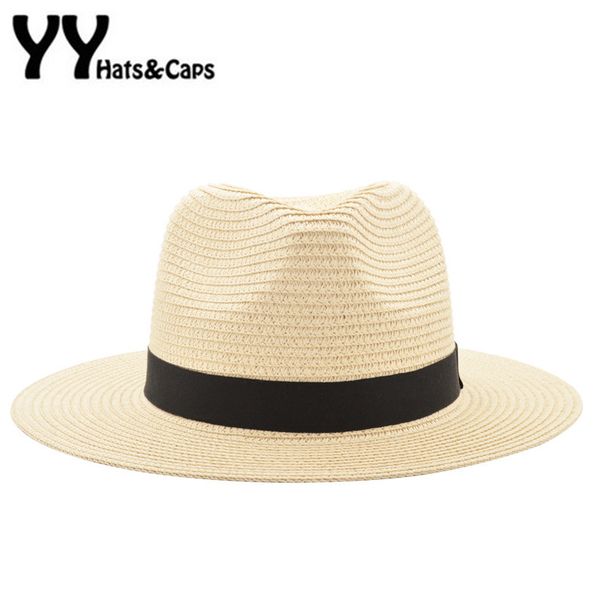 

stingy brim hats vintage panama hat men straw fedora male sunhat women summer beach sun visor cap chapeau cool jazz trilby sombrero yy17161, Blue;gray