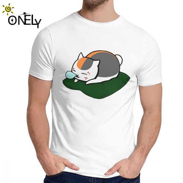 

new oyasumi nyanko sense sleep t-shirt for summer cool man pure cotton t-shirt s-6xl