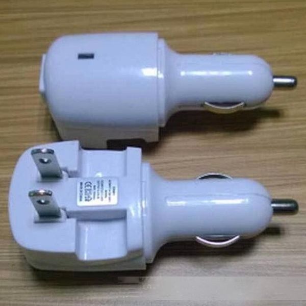

travel eu/us version wall charger car charger 2 in 1 universal auto power adapter for mobile phones 100pcs/up
