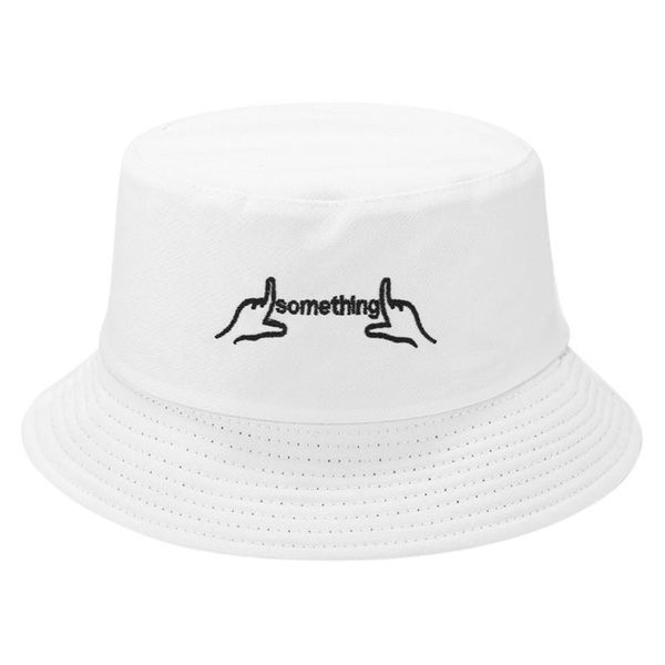 

hat ladies autumn and winter finger embroidery outdoor travel folding basin hat trend ear protection face street flat hats #yl10, Blue;gray