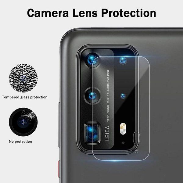 

for huawei p40 lite p30 p20 pro mate 30 mate20 lite camera lens tempered glass clear screen protector protective film with retail