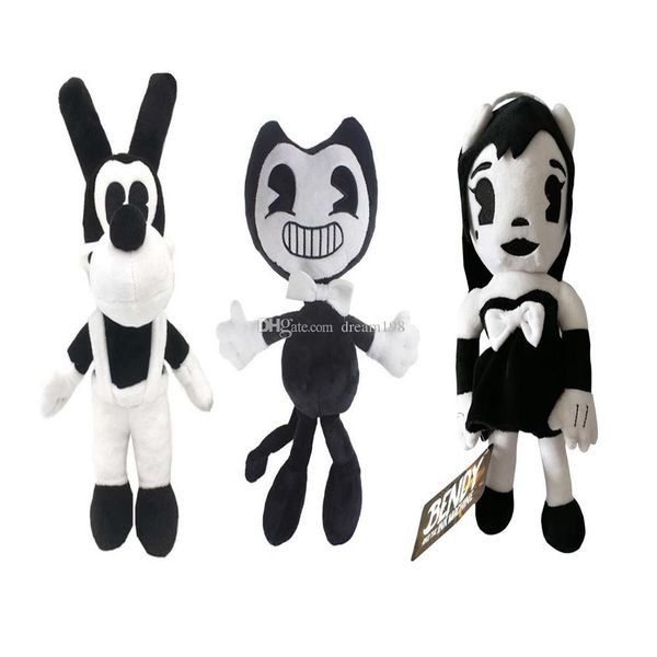 

new bendy and the ink machine bendy gril dog plush doll toys for chidlren christmas gift ( 3pcs/lot / size: 30cm ) wholesale dr1
