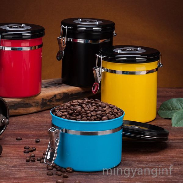 

coffee canister girtight coffee контейнер кофе хранение для кофе кофе фасоль наземный чай с co2 клапан и дата tracker my-inf0358