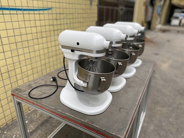 

stainless steel bowl 6-speed kitchen stand mixer cream egg whisk blender cake dough bread mixer maker machine used