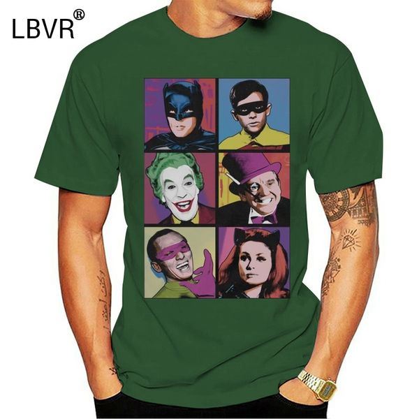 

batman classic tv pop cast premium slim fit t-shirt men women t shirt