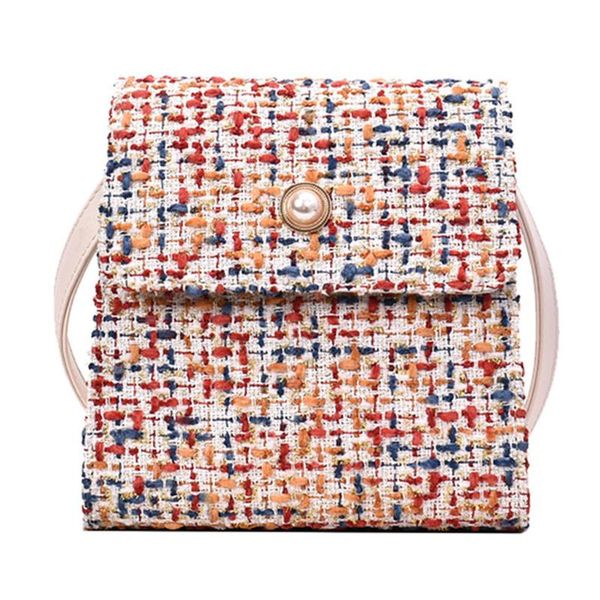 

crossbody bags for women 2020 simple wild shoulder bags for women braided bucket color stitching shoulder messenger bag k722