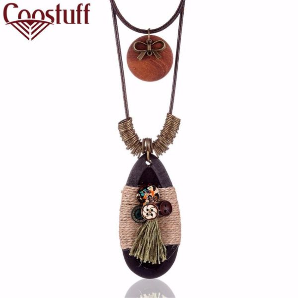 

pendant necklaces 2021 arrival vintage choker woman necklace fashion jewelry wooden long for women collares mujer kolye, Silver
