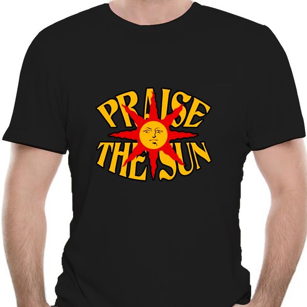 

urban praise the sun t-shirt men short sleeves cotton tee dark souls tshirt big and tall streetwear t shirt gift apparel 8712a