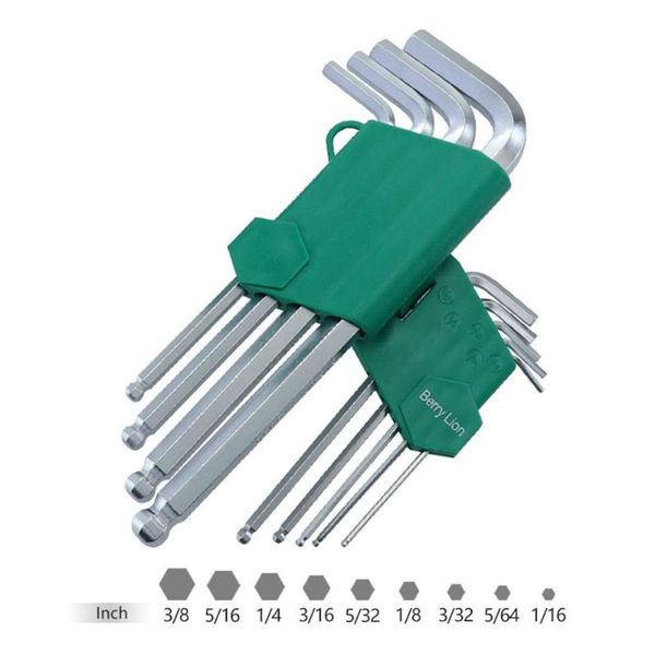 

9/30pcs wrench set l-shaped inner hexagonal key wrench tool combination spanner kit ball head plum flower inner screwdriver set