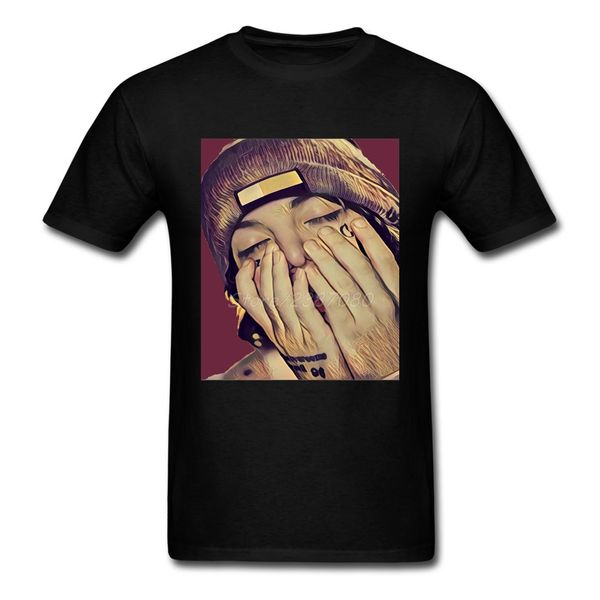

rapper lil xan vintage t shirt xxxl short sleeve custom men t shirt summer vintage cotton crewneck men shirts
