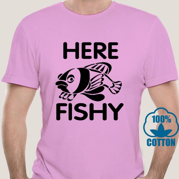 

2628a here fishy t shirtfunny novelty t shirt fishing t shirt