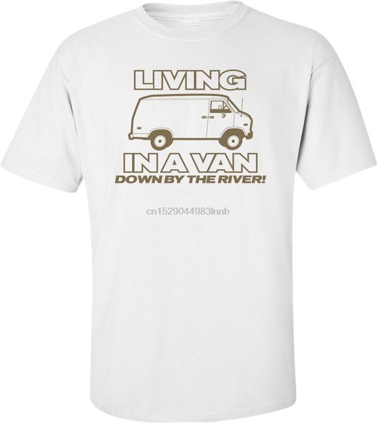 

living in a van down by the river смешная футболка
