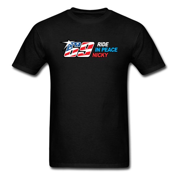 

rip nicky hayden 69 t-shirt rider in peace t shirt men letter tees america fashion clothing cotton tshirt oversized