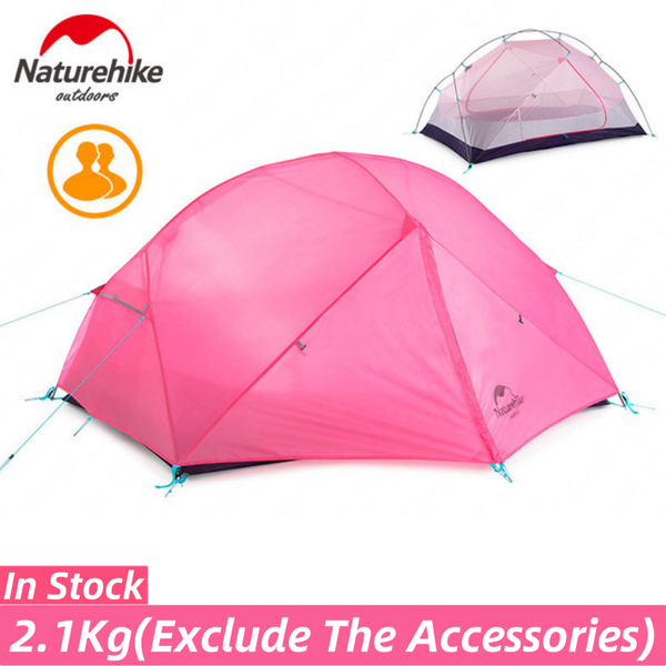 

tents and shelters naturehike mongar camping tent 2persons ultralight 210t polyester plain aluminum alloy pole double layer outdoor hiking f
