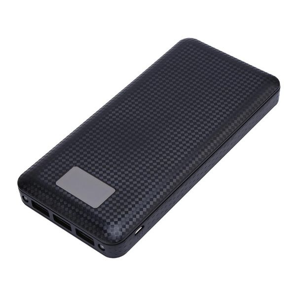 

no battery) 7x18650 diy portable battery power bank shell case box digital lcd display dual usb powerbank protector case cover