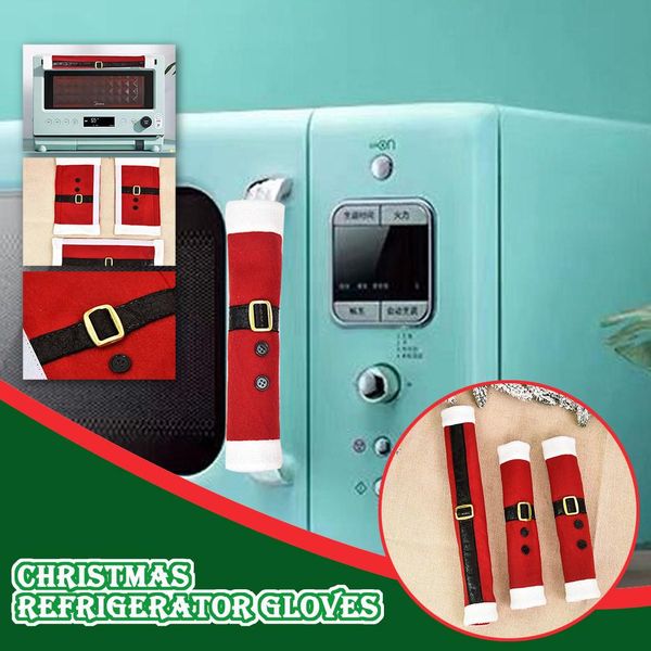 

gloves christmas household decorative refrigerator decoration door handle gloves christmas door gloves refrigerator handle cover bbyvje