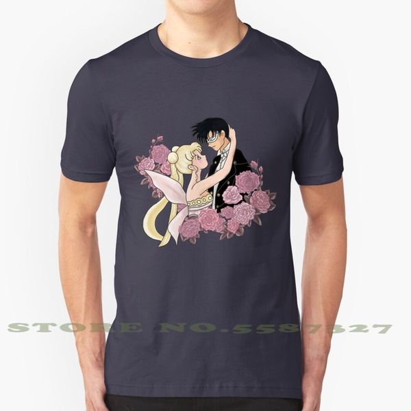 

only love black white tshirt for men women sailor moon tuxedo mask sailor scout serena darion anime 90s roses pretty love cute